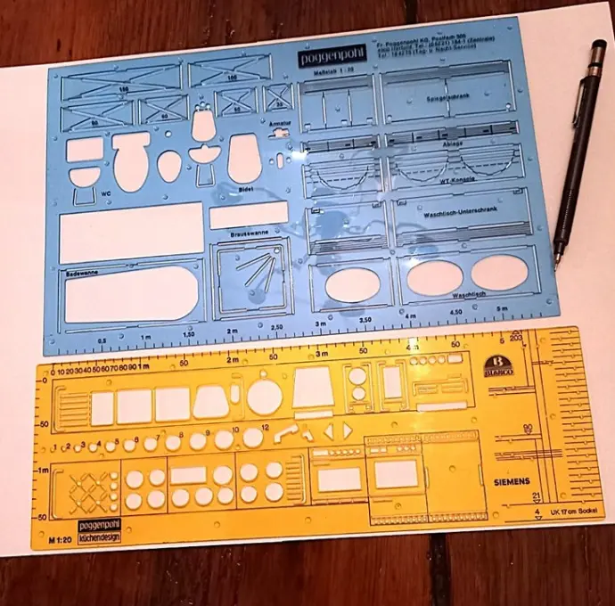 plans 2D, dessin à main levée
